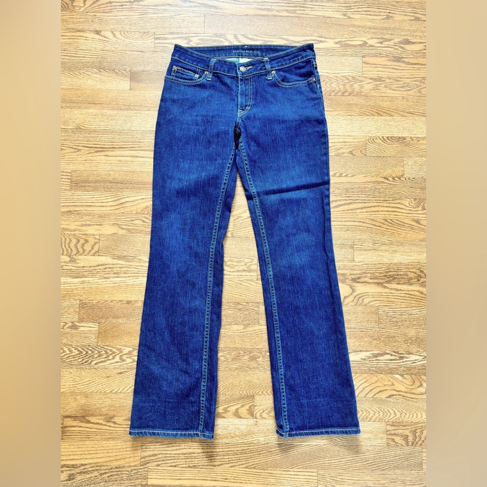 Banana Republic Size 6 Women’s Jeans, Dark Blue, 99% Cotton 1% Spandex Low Rise